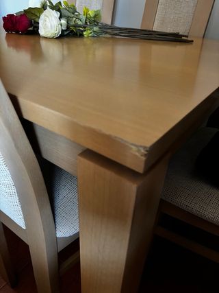 Mesa Comedor Extensible Roble
