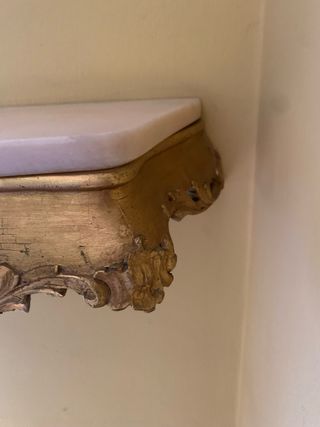 Specchio e consolle da ingresso d'epoca