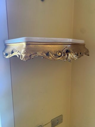 Specchio e consolle da ingresso d'epoca