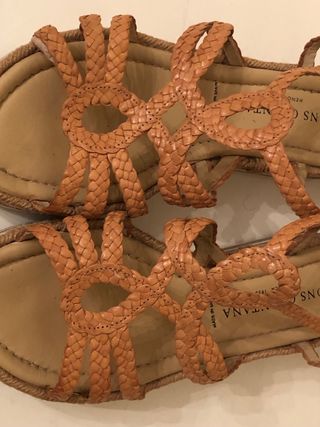 PONS QUINTANA - Sandalias trenzado naranja 38