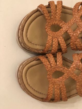 PONS QUINTANA - Sandalias trenzado naranja 38