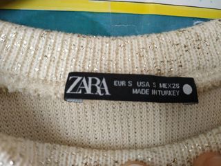 Conjunto falda y jersey mujer beige/dorado