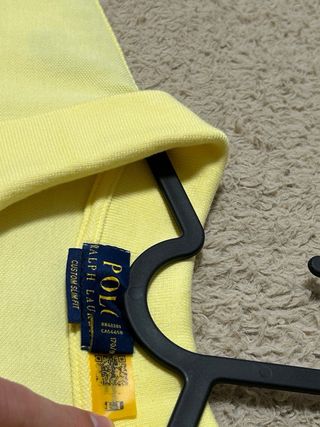Polo Ralph Lauren Amarillo Logo Negro Talla S