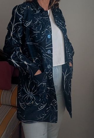Chaqueta Roberto Verino Azul Estampada