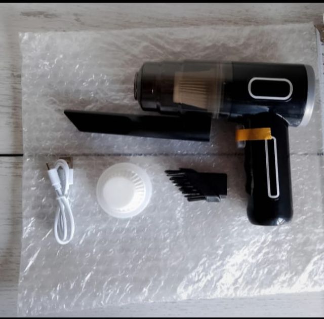 Aspiradora de mano inalámbrica negra