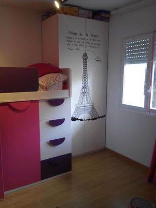 Mueble Cama con Armario y Cajones