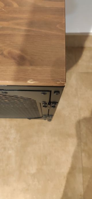 Mueble TV Fjällbo IKEA Negro Metal