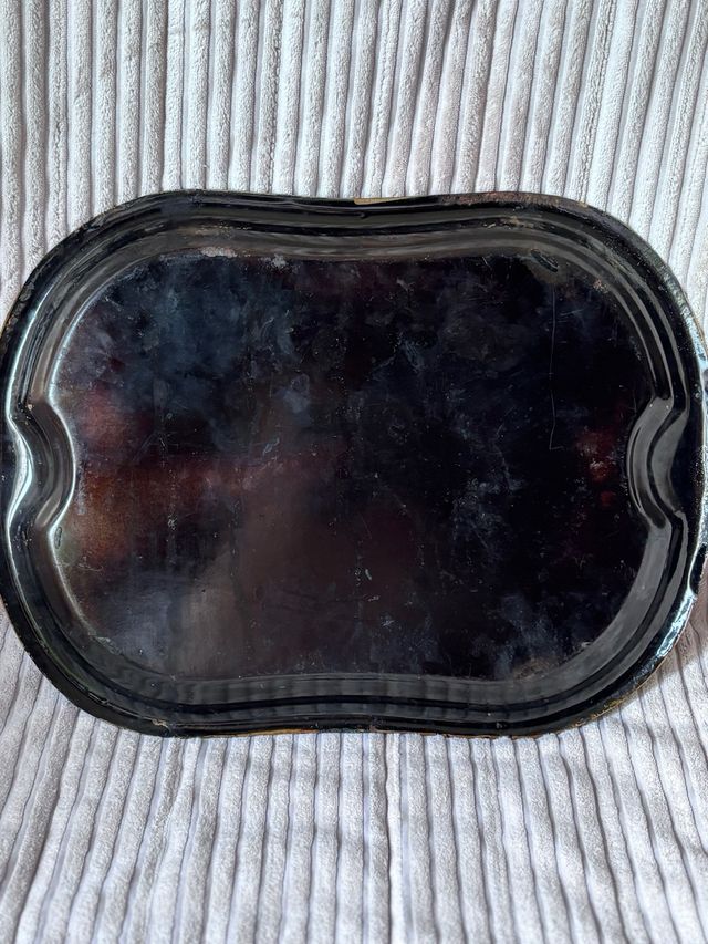 Bandeja antigua decorada