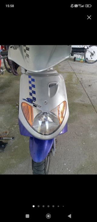 Careta Delantera Scooter Plata