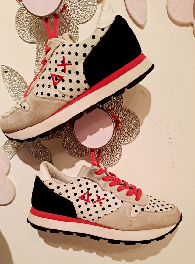 Sneakers Sun 68 Pois Donna