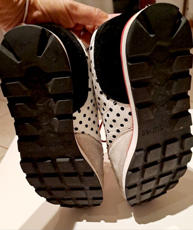 Sneakers Sun 68 Pois Donna