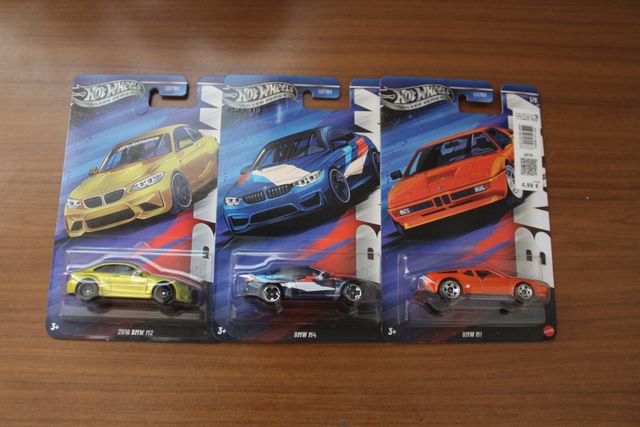 Trío Hot Wheels BMW Silver Series