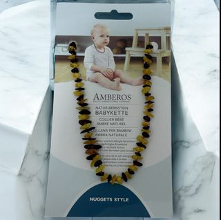 Collana in ambra naturale per bambini Amber | Amberos Nuggets
