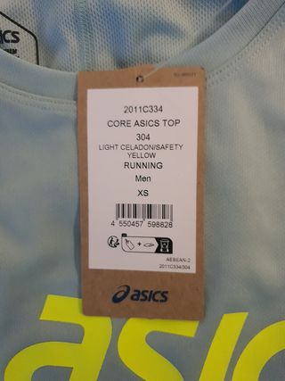 Camiseta deportiva Asics Running Verde Talla XS