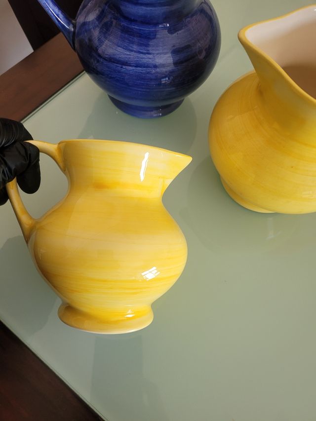 Juego de 3 jarras de cerámica