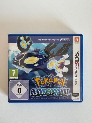 Pokémon Zafiro Alfa Caja y Póster Nintendo 3DS