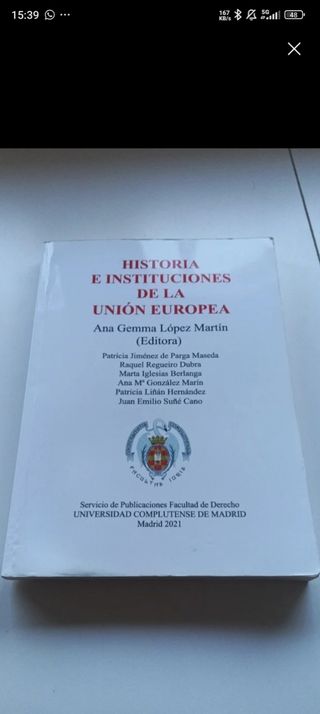 HISTORIA E INSTITUCIONES DE LA UNIÓN EUROPEA