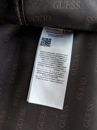 Mochila Guess Negra Piel Sintética Unisex