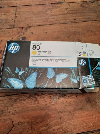 Cartucho Tinta HP Designjet 80 Amarillo