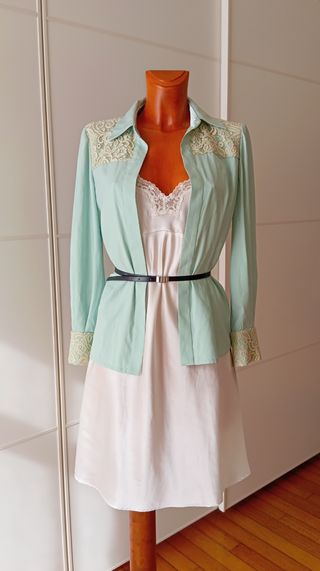 Camisa, blusa, sobre camisa vintage.