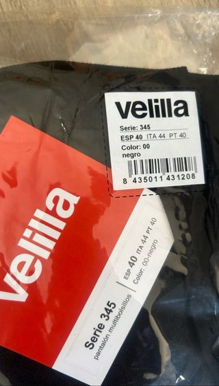 Pantalón de trabajo Velilla Negro