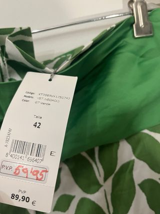 Vestido palabra de honor Trucco