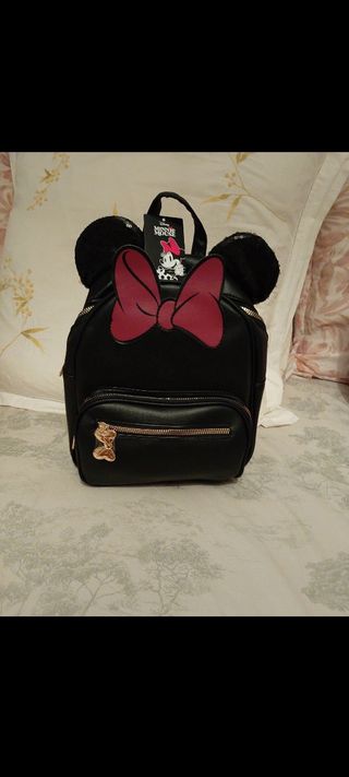 Mochila Minnie Mouse Disney Negra