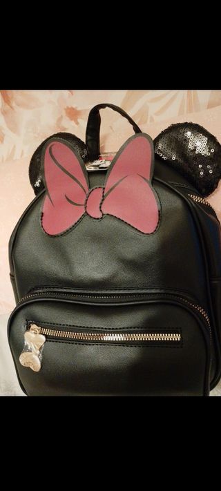 Mochila Minnie Mouse Disney Negra