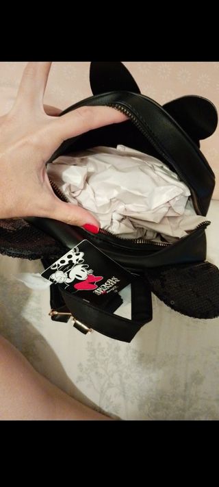 Mochila Minnie Mouse Disney Negra