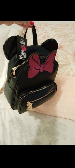 Mochila Minnie Mouse Disney Negra