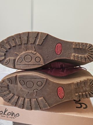Botines Yokono Burdeos con Pelito
