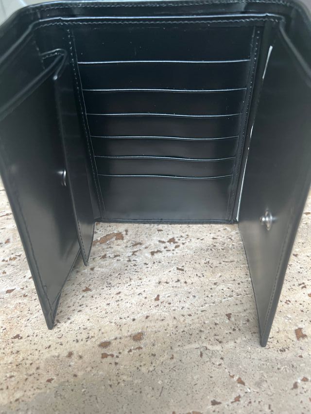 Portafoglio portamonete portaRedwall nero in pelle