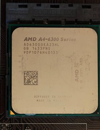 Procesador AMD A4-6300 + placa A78M-E45 + RAM