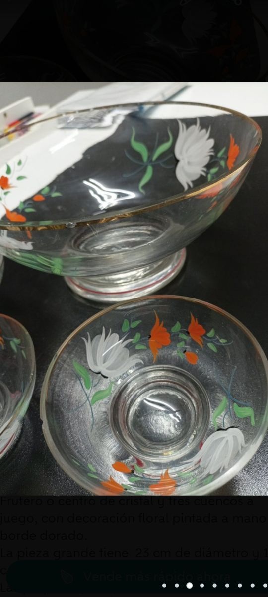 Cristal pintado años 50