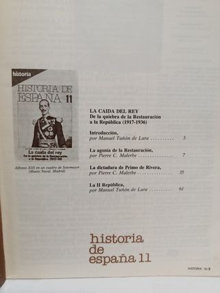 Lote Historia de España 9 10 y 11 Historia 16
