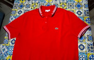 Polo Lacoste Uomo Rosso Taglia 7