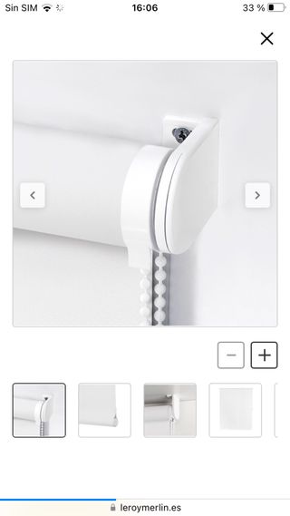 Estor opaco marca inspire de 120cm 4 unidades