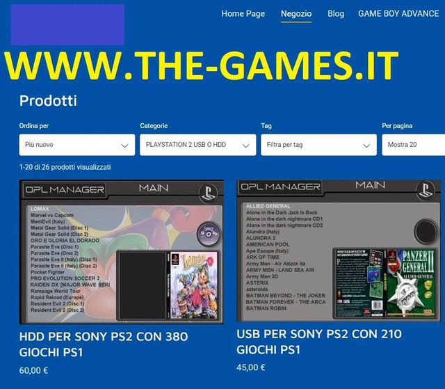 Sony PS2 Fat 750GB con FMCB e adattatore rete