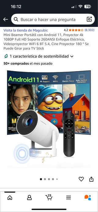 Proyector Portátil Magcubic Android 11