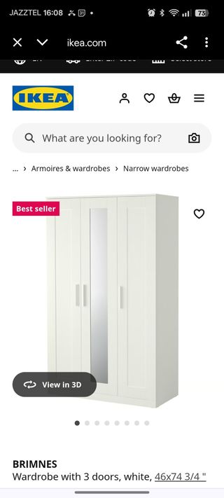 Balda IKEA Brimnes Blanca