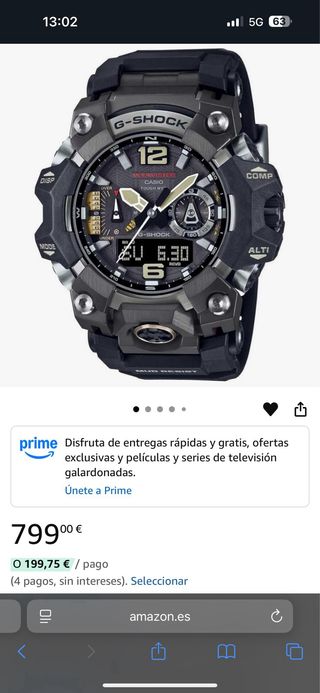 Casio G-Shock MudMaster 2025 Garantía