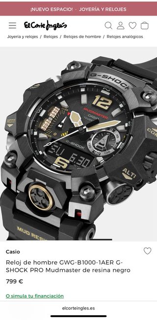 Casio G-Shock MudMaster 2025 Garantía