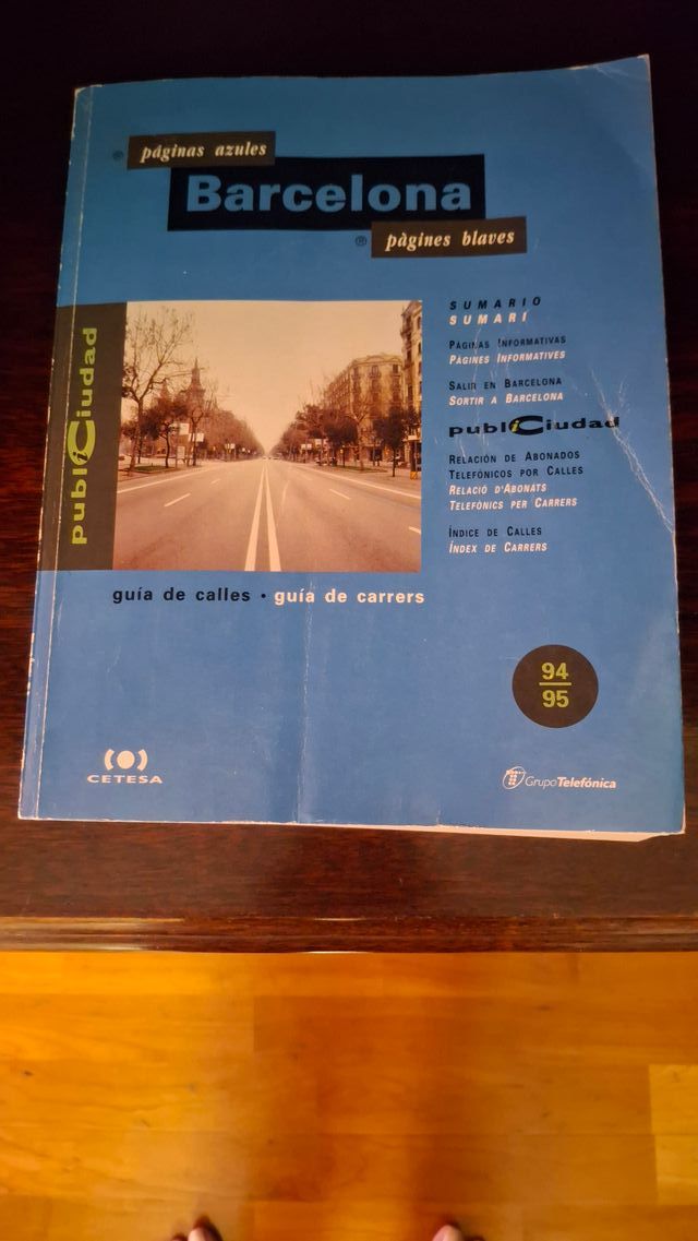 2 Listines Telefónica España 94-95 zona Barcelona