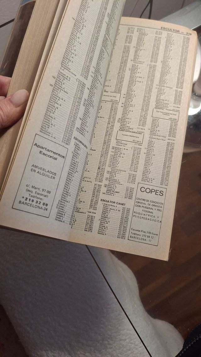 2 Listines Telefónica España 94-95 zona Barcelona