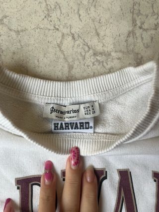 Sudadera Harvard Blanca