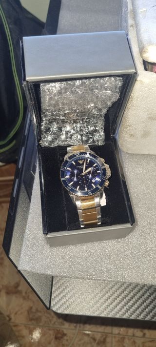 Reloj Emporio Armani Azul y Dorado