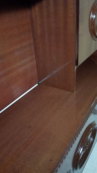 MUEBLE libreria Vintage en caoba muy funcional