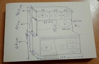 MUEBLE libreria Vintage en caoba muy funcional