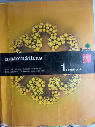 libro matemáticas 1 bach