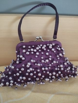 Bolso de fiesta morado  